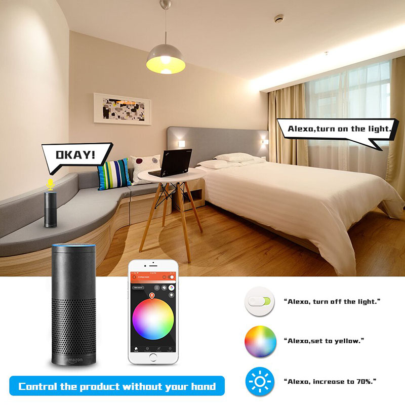 DC24V RGB+CCT ZigBee Smart Controller 16.4ft LED Strip Light Kit DC24V RGB+CCT ZigBee Smart Controller 16.4ft LED Strip Light Kit